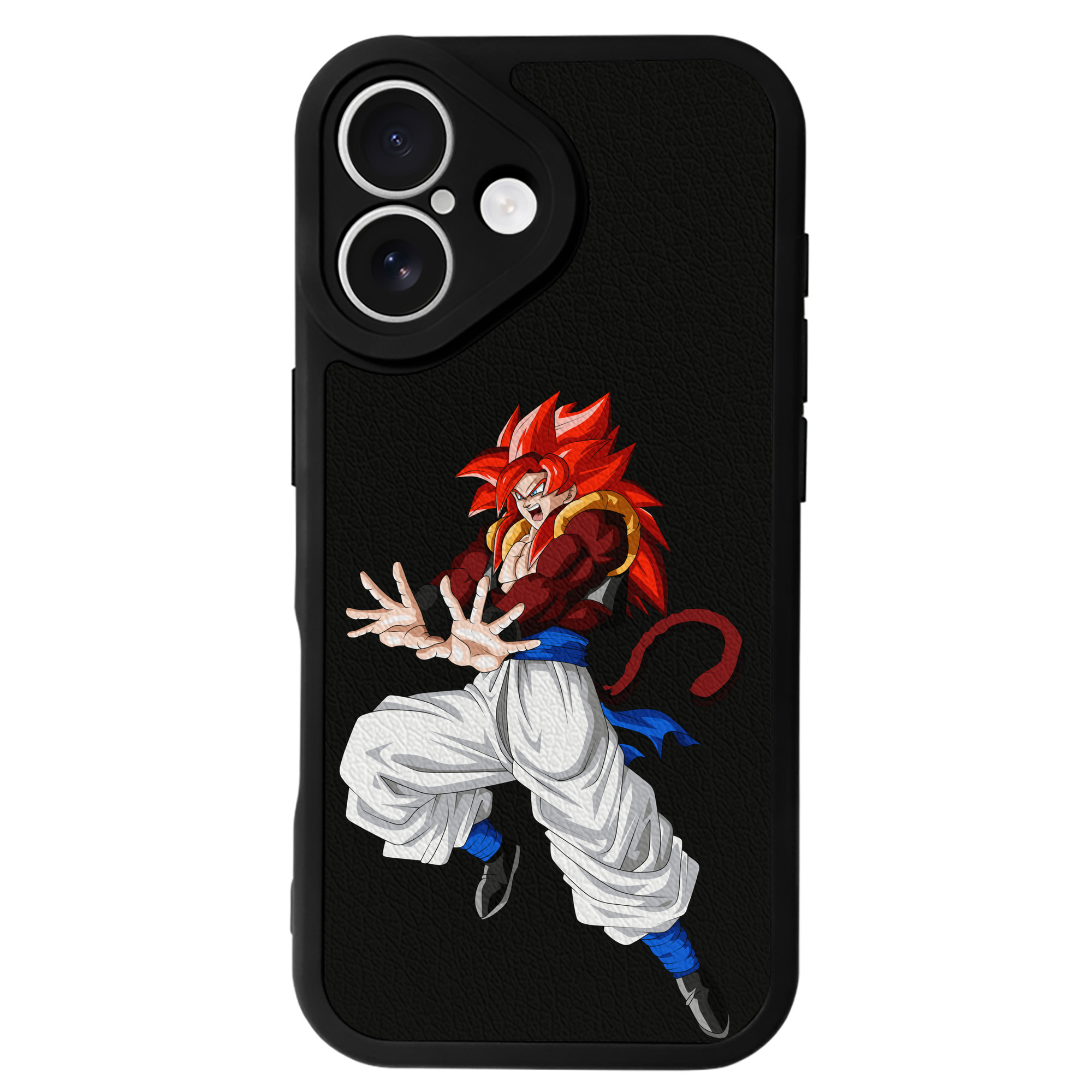 （画像用） ドラゴンボール 孫悟空（そん ごくう）Son Goku カカロット DRAGON BALL Kakarotto 【iPhone 16シリーズ対応】シリコンスマホケース（レザー調） 材質：シリコン